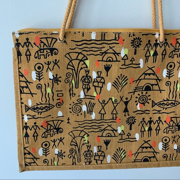 Unique Jute Burlap Bag Print - Picture 2 of 8